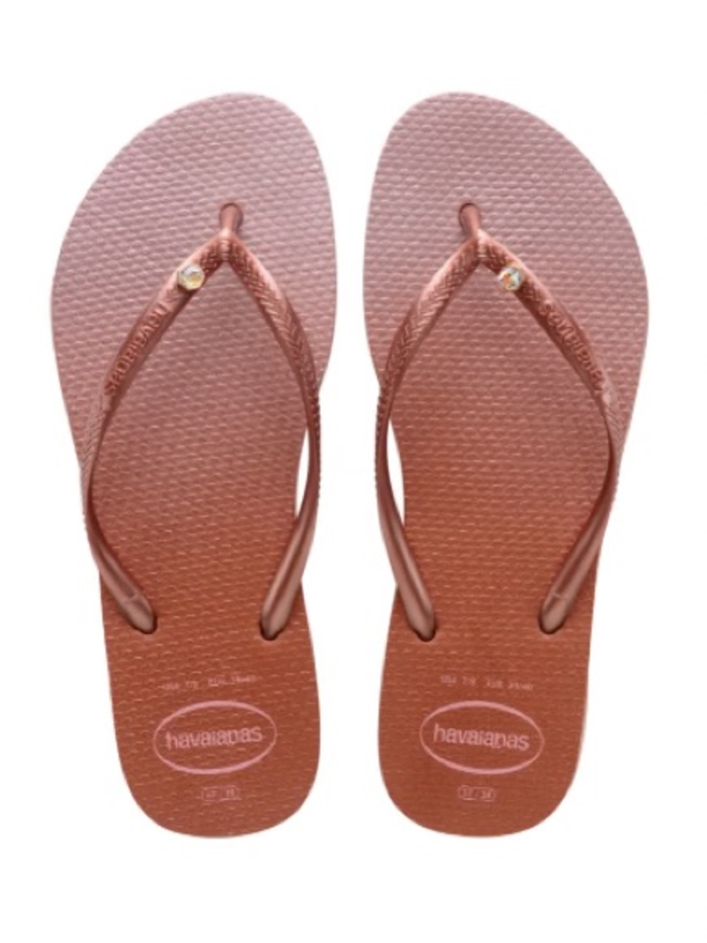 Havaianas Women's Metallic Rose Flip Flops